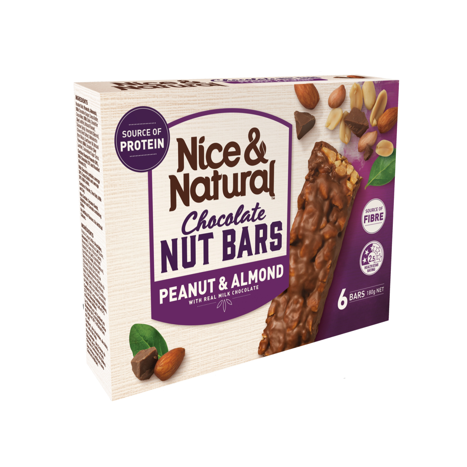 Peanut & Almond Chocolate Nut Bars product image